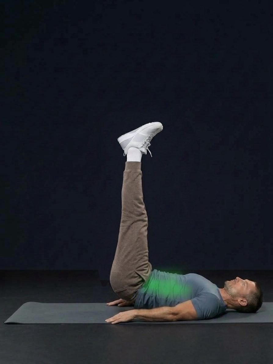 Straight Leg Reverse Crunch