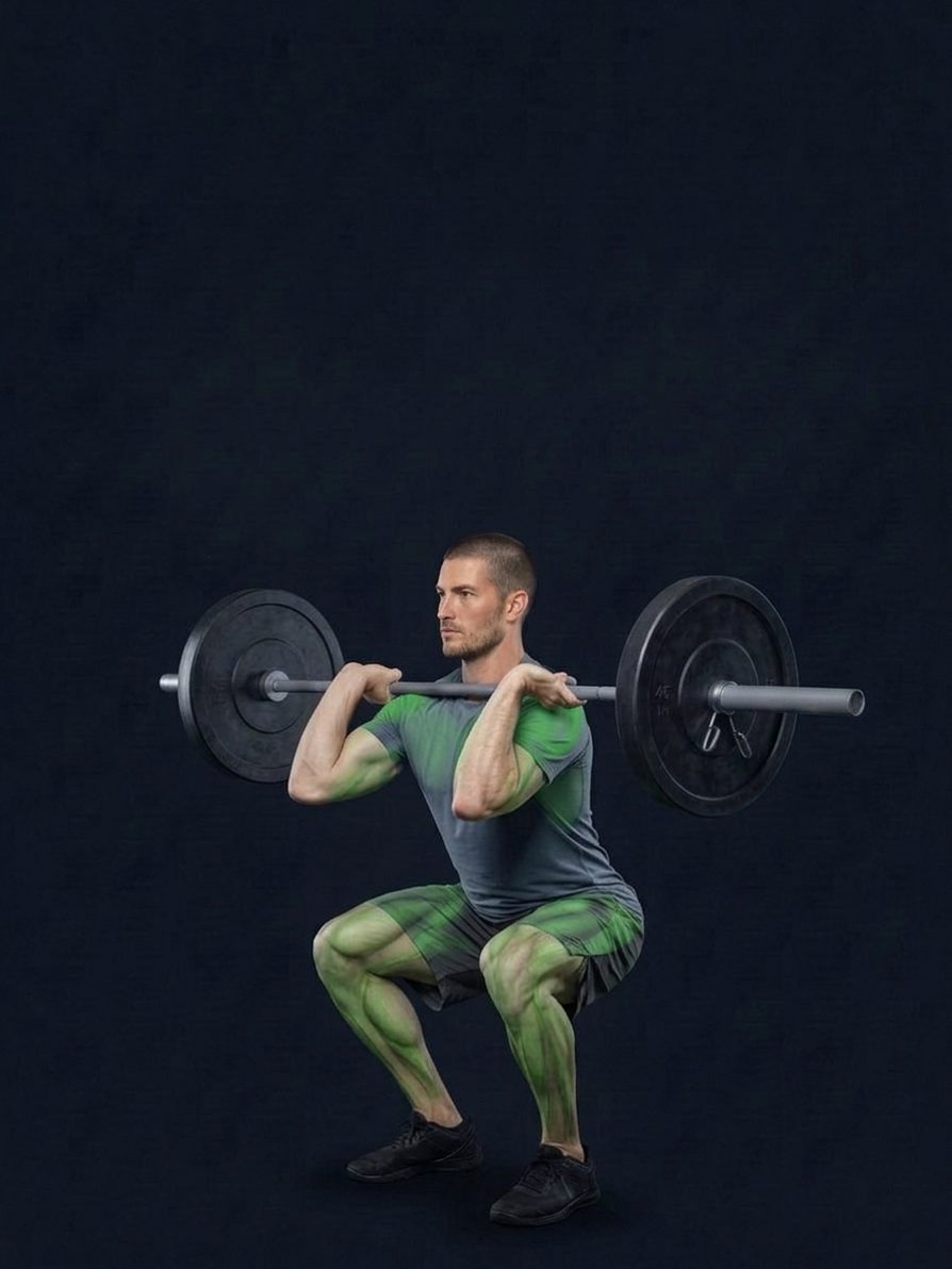 Front squat con push press