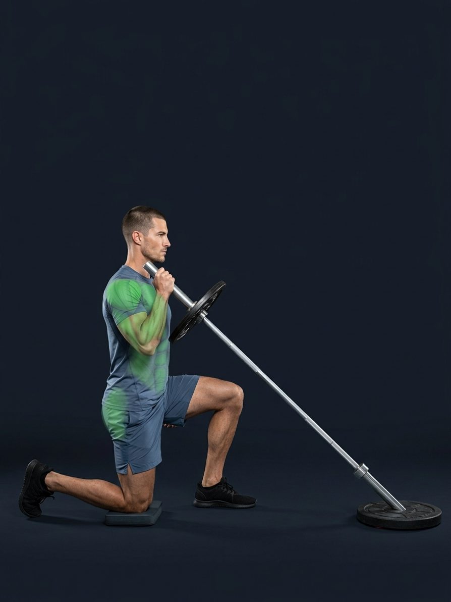 Half-Kneeling Single-Arm Landmine Press